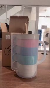 Mug Teko Jerami Gandum Set Murah Gelas Kopi Aesthetic Korea Tahan Panas Cangkir Cantik Unik