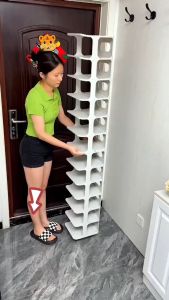 RakanKu MALAYSIA Multi-Layer Tier Shoe Rack Space-Saving Narrow Shoe Storage Rack Shoe Shelves Cabinet Organizer Rak Kasut 鞋架
