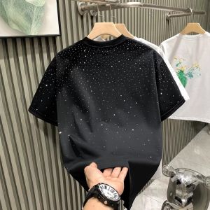 PAZHAOLANG | Starry Sky Sparkly Plus Size Summer Casual Cotton T-shirt