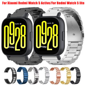 Watchband For Xiaomi Redmi Watch 5 Active Bracelet Metal Strap For Redmi Watch 5 Lite Correa Stainless Steel Replacement Band