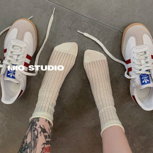 Ijio Soft Spring and Summer Breathable Thin Seamless Socks Pure Color Normcore Curling Bunching Socks Ballet Style Girl Socks