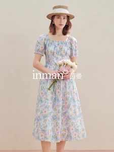 INMAN | 100% Xinjiang Cotton A-Line Summer Vacation Dress