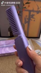 Catokan Rambut 2 in 1 Pelurus Rambut Sisir Listrik