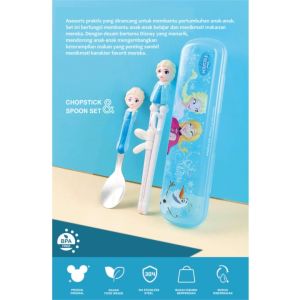 Chopstick & Spoon Set with Case - Peralatan Makan Anak