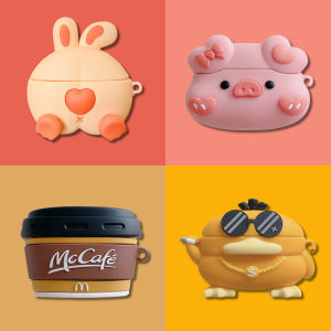 Cute Cartoon Silicone Protective Case for Sony WF-1000XM5 Wireless Bluetooth Earphones Coffee Cup Rabbit Duck Pokemon Design