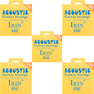 IRIN | IRIN A342 Acoustic Guitar Strings Phosphor Bronze Color Folk Music Strings Hexagonal Alloy Accessories For Electric Guitar Parts