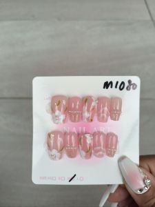 (FREE TOOLKIT) 10 PCS PRESS ON NAILS. HANDMADE NAILS SIZE M