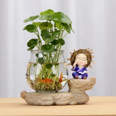Clear Glass Flower Vase