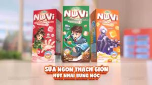 Thùng 48 Hộp NuVi Thức Uống Có Thạch Hương Cam Sữa Lắc Trái Cây Hộp 170ml - Thương Hiệu NUTIFOOD