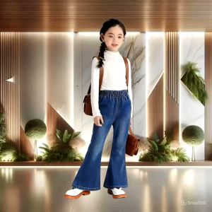 CELANA JEANS CUTBRAY POLOS ANAK PEREMPUAN USIA 1-10 TAHUN CELANA ANAK IMPORT KEKINIAN