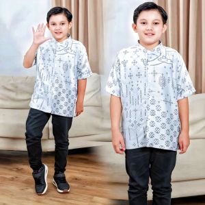 Couple Sarimbit Keluarga Maxmara Silk Premium Gamis Couple Pasangan Ibu Ayah Anak 2-13 Tahun Family Set Camila Iceblue Silver Seragam Keluarga Modern Terbaru