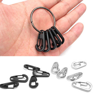 Alloy Carabiner Bottle Hook Keychain Buckle Hanging Padlock Release Keyring Camping Hiking Tents Spring Snap Hook брелки