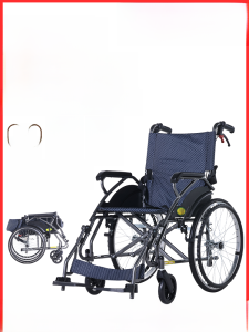 Wheelchair Foldable and Portable Small for the Elderly Travel Ultralight Simple Trolley Disabled Elderly Scooter