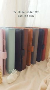 Flashee Binder Exclusive Polos A5 Ring 20 Organizer Kulit Berkualitas