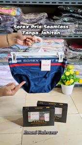 Celana Dalam Pria Sorex Seamless 3801-3803 Tanpa Jahitan | Cd Cowok Sorek Karet Pinggang Lebar