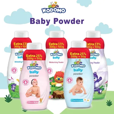 Bisa COD Bedak Kodomo Baby Powder Bedak Bayi 300+100gr