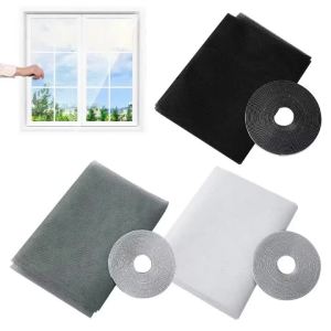 DIY Mosquito Net Self-adhesive Indoor Anti-insect Fly Screen Curtains Window Net Protections Mesh Home Textile Bed Garden