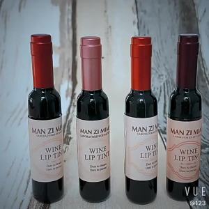 Son Môi Lì Lâu Trôi Chống Nước 2023 Hình Chai Rượu Dành Cho Nữ Dưỡng Ẩm Màu Đỏ Quyến Rũ Son Bóng Trang Điểm