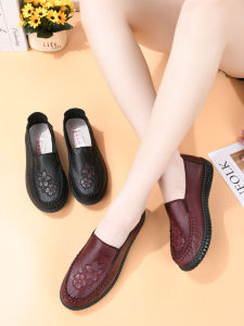 Comfortable Anti-Slip Light Middle-Aged And Elderly Mothers Shoes Beijing Cloth Shoes Soft Bottom Spring Autumn Single Shoes
