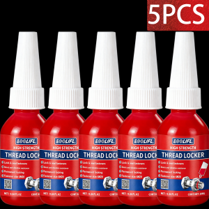 LOOLIFL 271 Red Thread Locker High Strength Removable Screw Lock Glue Anti-Vibration Anti-Rust Sealant Metal Fasteners Bolts