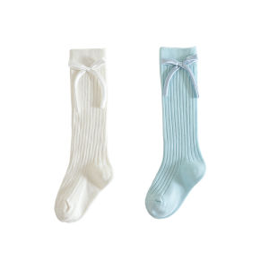 Girl Socks Spring and Autumn Pure Cotton Kids Ballet Style Tube Socks K-style Western Style Baby Girl Long Tube Calf Socks Spring