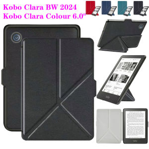 For Kobo Clara Colour 2024 Clara Color 6.0" e-Book Readers Casing All-new Kobo Clara BW 6.0" Case Fashion Transformers Y-fold Stand Flip eReader Skin Protection Cover