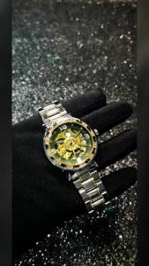 Forsining | Forsining Retro Mens Watches Top Brand Luxury Gold Skeleton Mechanical Watch for Men Stainless Steel Strap Luminous Hands Clock
