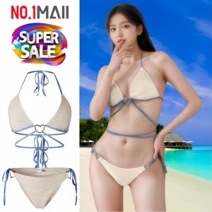 บิกินี่ดีไซน์สายพันรอบเอว - ปรับไซส์ได้ | เซ็กซี่เรียบหรู ใส่แล้วปังทุกทริปทะเล ผ้าดี สวย ใส่สบาย ขนาดสินค้า รอบอก30นิ้ว รอบเอว24นิ้ว (ขนาดก่อนยืด) สินค้าพร้อมส่งในไทย