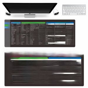 Extra Large Office CAD Mousepad with Common Shortcut Keys for WPS Word Excel PS PR CDR Non-Slip Computer Accessories