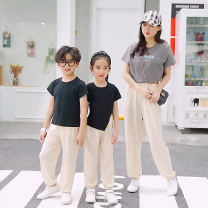 🔥พร้อมส่ง จากไทย🔥กางเกงขายาวเด็ก Size 2-12 ปี ใส่ได้ทั้งเด็กชาย และ หญิง ขาจั้ม ขาปล่อย ผ้านิ่ม ลื่น ไม่ร้อน