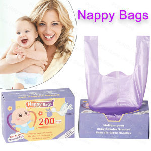 Portable Garbage Bag Disposable Nappy Bags Scented Hygiene Bags For Diaper Disposal Or Feminine Products Or Pet Waste Sacks