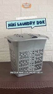 MIKI LAUNDRY BOX - Keranjang Baju Bayi / Tempat Penyimpanan Baju Kotor Bersih Cucian