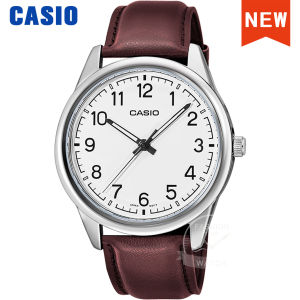 Casio | Đồng Hồ Thạch Anh Hiển Thị Kỹ Thuật Số Dành Cho Nam Của Casio Dây Da Chữ Số Ả Rập Đồng Hồ Đeo Tay Thời Trang & Thông Thường Dòng MTP-V005L