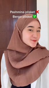 HIJAB INSTANT BERGO PLISKET LIDI/ KERUNDUNG INSTANT BERGO PLISKET TERKEREN, TERBARU DAN TERHITS 2021