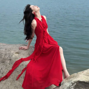 Ge·an·fei | Đầm Maxi Mùa Hè Sang Trọng Phong Cách Pháp