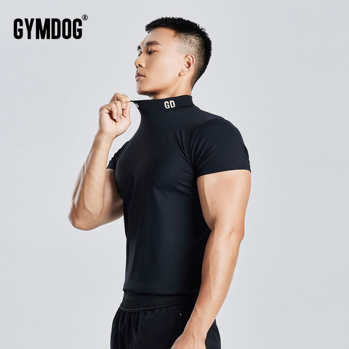 Short sleeve mock hot sale neck compression shirt