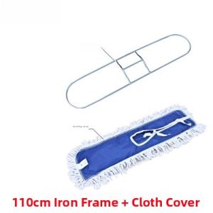 Pure Cotton Cloud White Dust Pusher Flat Mop 60cm Standard Earth Drag 90cm Mop Handle Cloth Home Cleaning Tool Dust Push Head