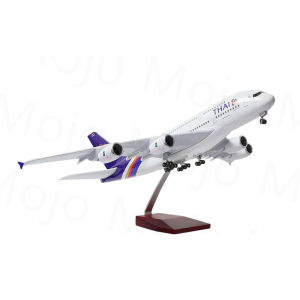 A380 Thai Airways 1:160 Scale Aircraft Models 47cm Resin Diecast Airplanes With Wheels And Stand For Aviation Enthusiast Display