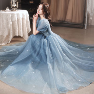 Glary ĐầM Dạ HộI Chủ Nhà Ngôi Sao Đầm Dự Tiệc Công Chúa Cỡ Lớn Dáng Dài Thanh Lịch Đính Kim Sa Cổ Tích Nặng Nề