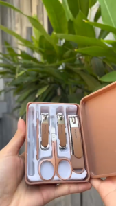 Bộ 6 Món Bấm Móng Tay Manicure Dụng Cụ Cắt Móng Tay Siêu Sắc Bén Bằng Thép Không Rỉ bebi123