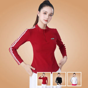 Spring Autumn Square Dance Fitness Clothes Set Womens Slim Long Sleeve Top Running Dancing Pants Sportswear Cotton Polyester
