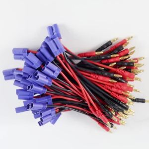 New Type EC5 Female Plug Adapter to 4.0mm Gold Plated Banana Connector Wire Cable 16AWG15CM Able DZ0112 for Lipo Battery Charger