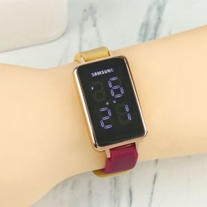Jam Tangan Wanita Led Kapsul Samsung Strap Silikon