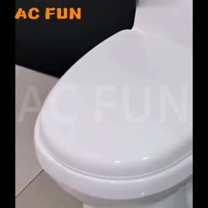 ACFUN Toilet Bowl Seat Cover Slow-Close Quiet Standard Size Household Bathroom Toilet Lid Easy Install Thickening Design