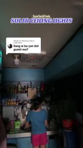 สว่างจ้าทั้งคืน โคมไฟเพดาน 5000W ปรับได้ 3สี สามารถปรับได้ด้วยรีโมทคอน ไฟโซล่าเซลล์ IP68กันฝุ่น จะสว่างขึ้นโดยอัตโนมัติเมื่อมืด ชาร ไฟเพดานโซล่าเซลล์