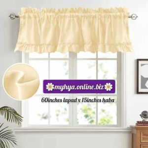 glamour curtain  valance plain curtain/ small kurtina pangbintana/ window curtain valance curtain 60x15 inches