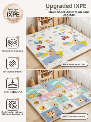 QIAOLEXIONG | Foldable Non-toxic Thick Baby Crawl Mat