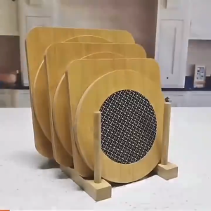 Wooden Heat Pad Insulation Mat Scald Proof Kitchen Table Mat Placemats Pot Holder Coffee Tea Cup Mat