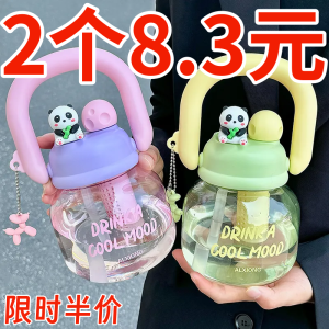 Túi Đựng Nước Hình Gấu Trúc Dung Tích Lớn Dễ Thương Cốc Nhựa Cầm Tay Cốc Đựng Nước Cho Học Sinh Cốc Đựng Nước Cho Nữ