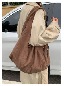 2025 New Retro Fashionable Dumpling Bag Large Capacity Womens Commuter Single Shoulder Armpit Bag American Retro Style Tote Bag